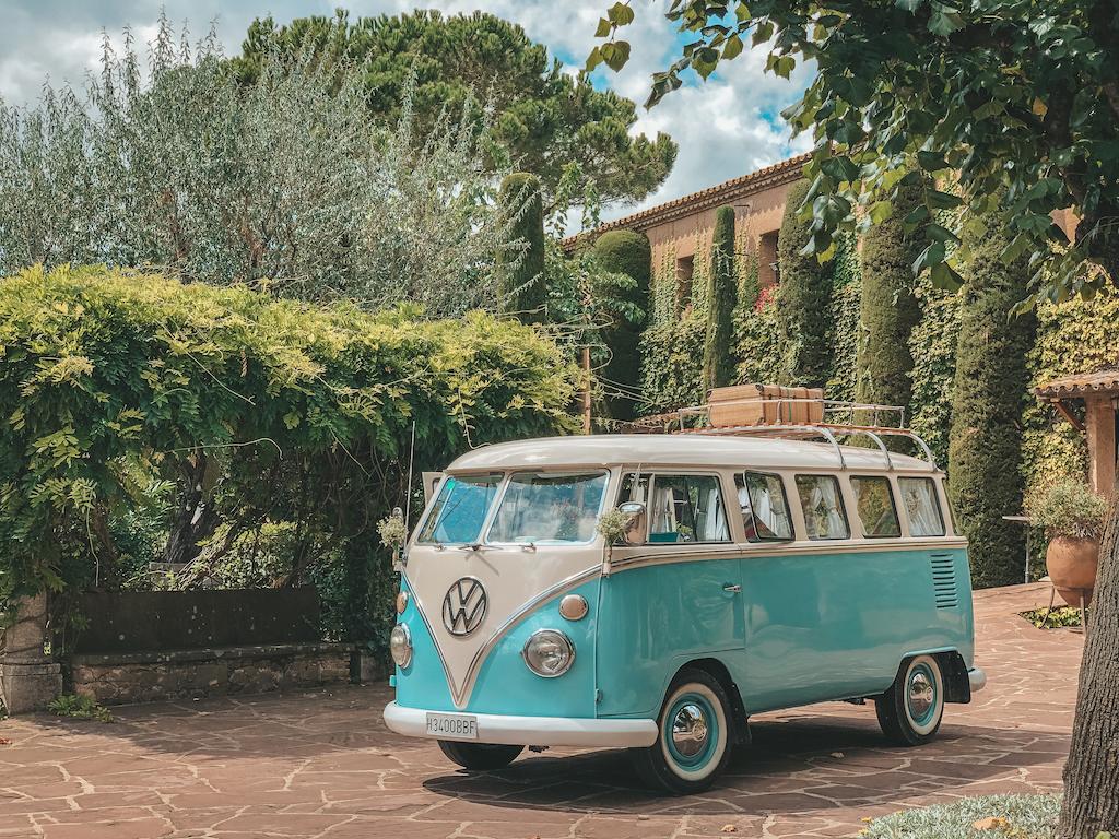 furgoneta, kombi, combi, vw t1, turquesa, ceremonia, can ribas,